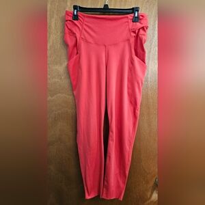 Free People Movement Yoga, Meditate, Workout Pants Large Red Pockets